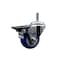 Service Caster 3'' Blue Polyurethane Wheel Swivel 7/16'' Grip Ring Stem Caster with Brake SCC-GR20S314-PPUB-BLUE-PLB-716138 - alternate 1